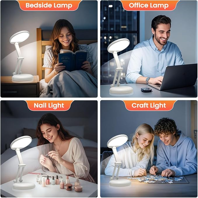 One Fire Rechargeable Table Lamp, Dimmable Cordless Lamp Desk Lamp - Image 7
