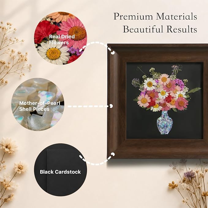 Framed Dried Flower DIY Craft Kit - Image 5