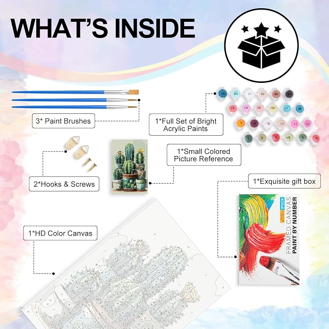 Yezavesu Framed Paint by Numbers Kit - Image 5