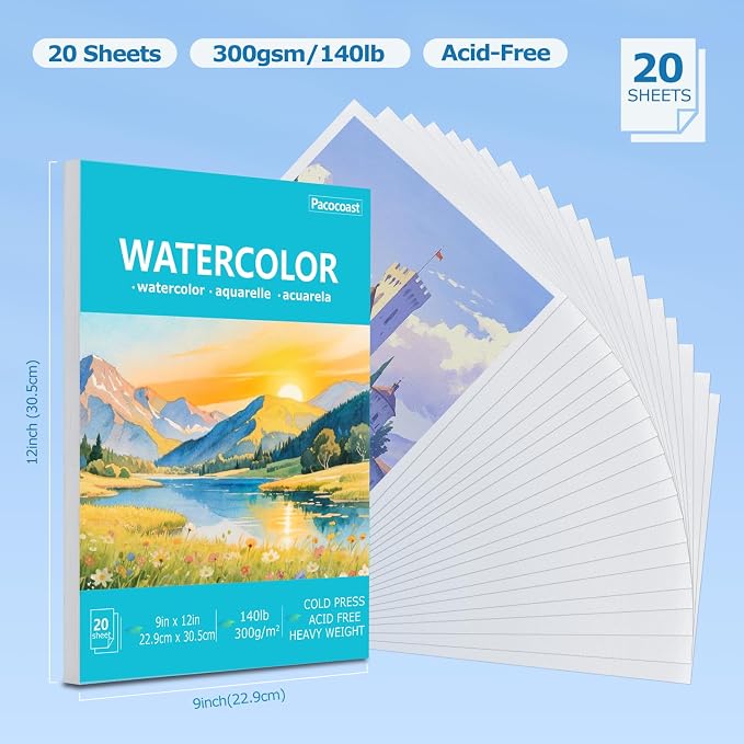 Pacocoast Watercolor Paper, Artist Sketchbook - Image 2