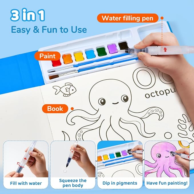 JoyCat Paint with Water Coloring Books - Image 5