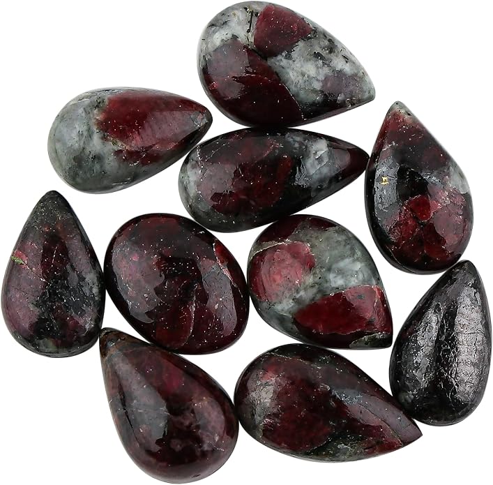 10pcs, Natural Gemstone Cabochon, Wholesale Assorted Flatback Crystals by CRYSTALINES