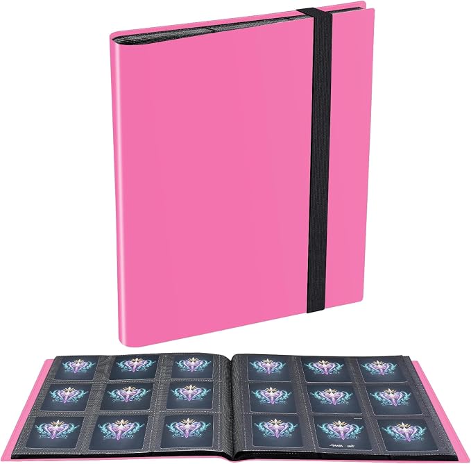 Card Binder, 360 Pockets Upgraded Trading Card Binders, Cards Collection Binder by JIQEZNL