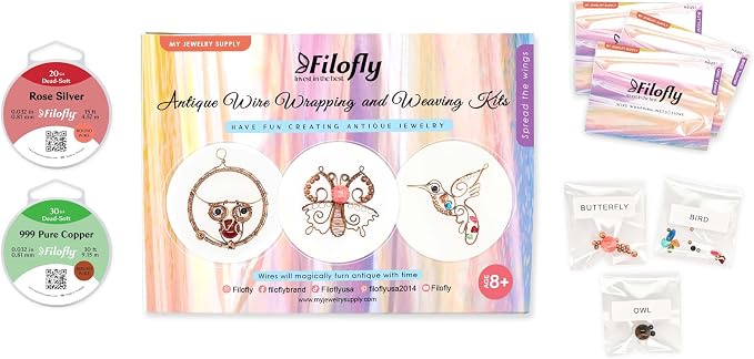 Filofly DIY Jewelry Kits, Spread The Wings Make Your Own Wire Wrapping and - Image 6
