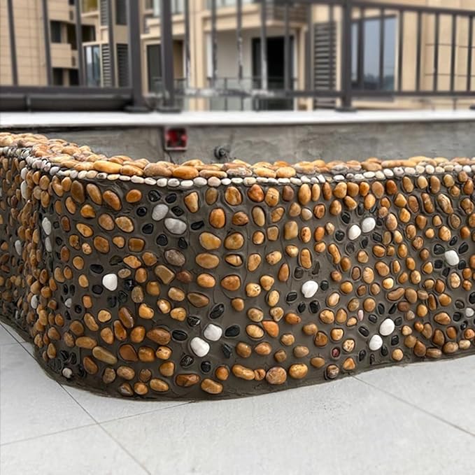YISZM 40lbs Yellow River Rocks for Landscaping, 1-2 Inch Natural Pebbles for - Image 6