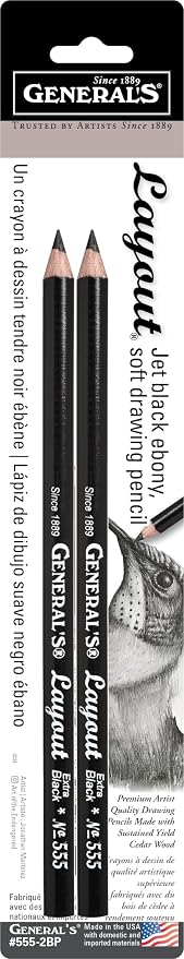 General Pencil 639393Layout Graphite Drawing Pencils 2/Pkg-2B by Unknown