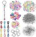 CRAFTYMELODY 606Pcs DIY Keychain Making Crafts Kits Beaded Keychain Making Kit by CRAFTYMELODY