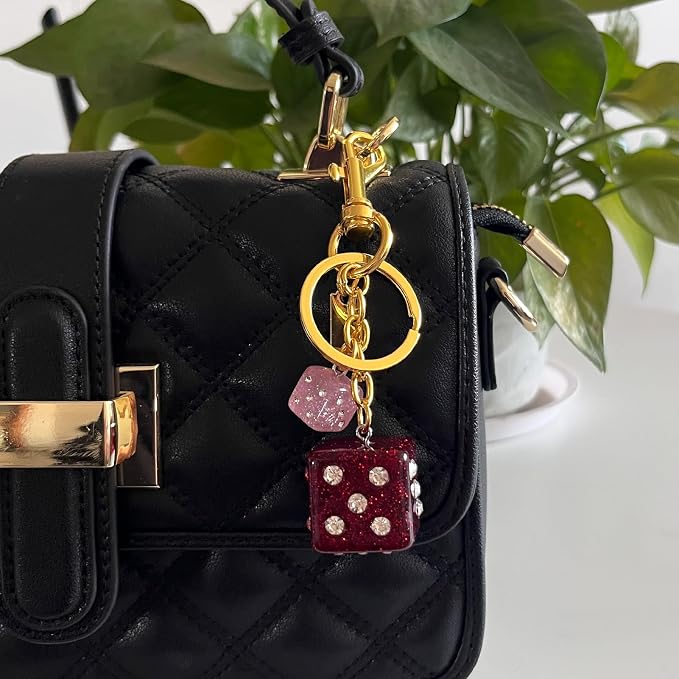 Dice Bag Charms Keychain for Women Men - Image 3