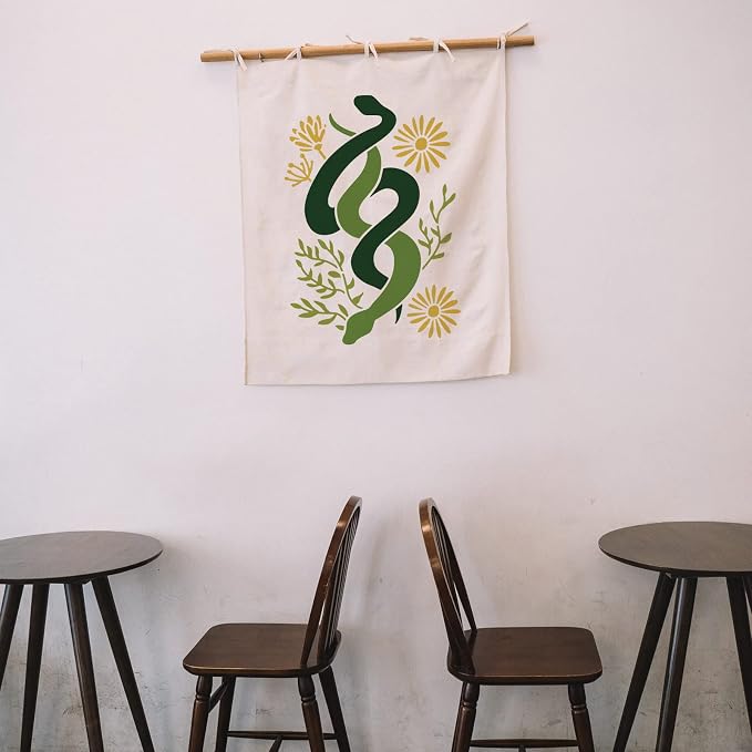 INFUNLY 4pcs Snake Flower Wall Stencils - Image 6