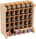 Paint Rack Organizer for 30 Bottles, Craft Supplies Storage, MDF Material by Bucasso