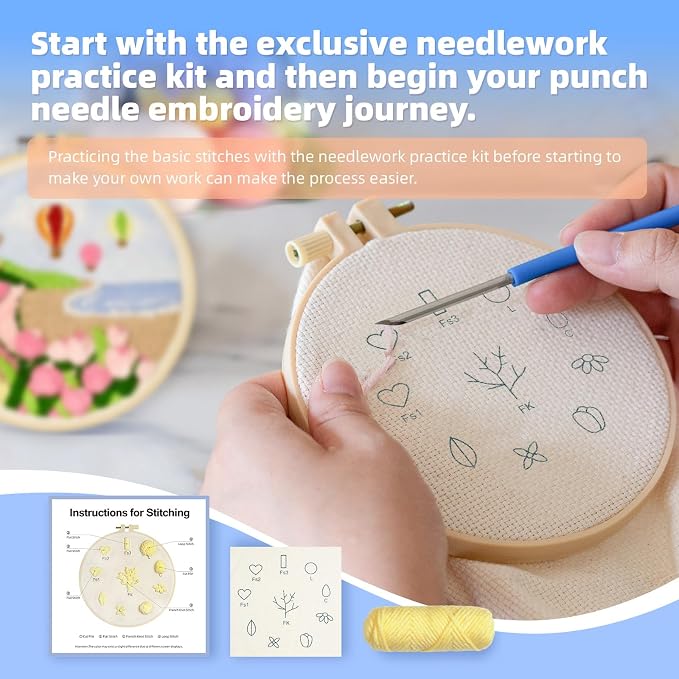 Punch Needle Kits Adults Beginner, Embroidery kit - Image 5