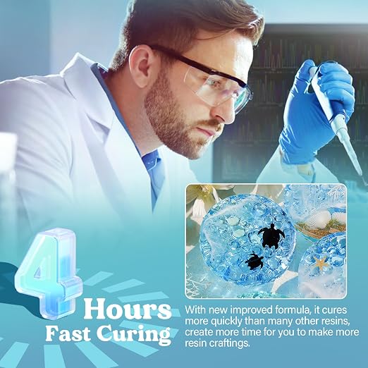 LET'S RESIN Fast Cure Epoxy Resin, Demold in 4 Hours, 72OZ Upgrade Quick Drying - Image 2