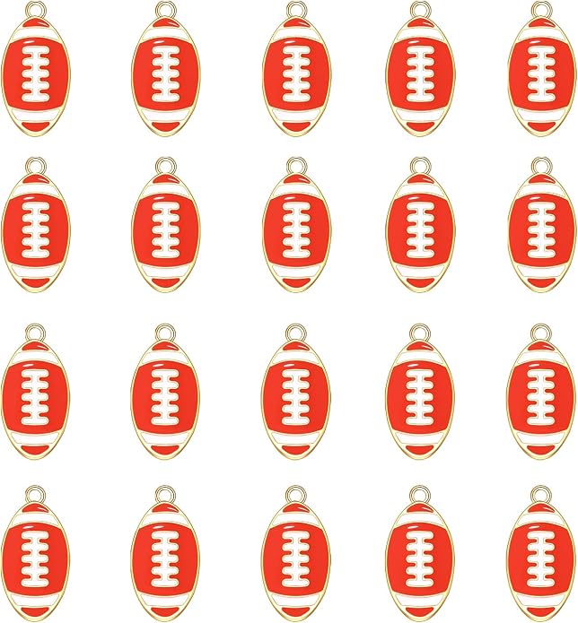 20PCS Sports Charms Enamel Basketball Baseball Pendant Charms - Image 6
