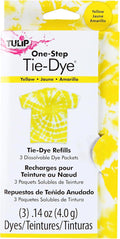 Tulip One-Step Tie-Dye Kit Fabric, 3 Fabric Dye Refill Packs by Tulip
