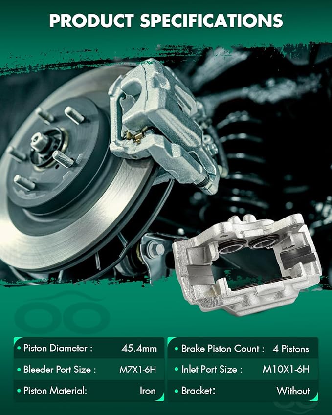SCITOO 192767 Front Left Disc Brake Caliper Assembly Without Bracket For Lexus For GX470 2003-2009,For Toyota For 4Runner 2003-2009