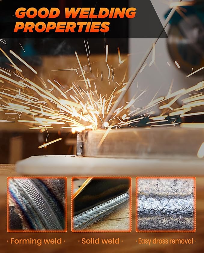 Saker E6013 Welding Rod 5/32'' 10LB Carbon Steel Stick Welding Electrodes