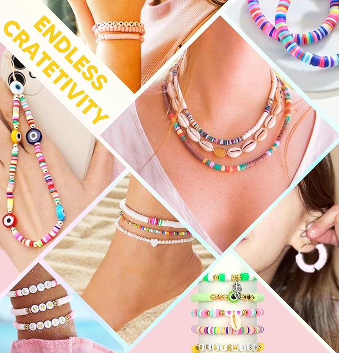 Dowsabel Clay Beads Bracelet Making Kit - Image 2