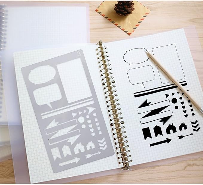 30 PCS Journal Stencils, Planner Stencils - Image 6
