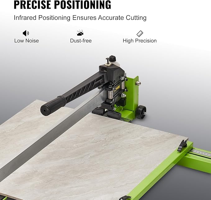 VEVOR Tile Cutter 48 Inch, Manual Tile Cutter All-Steel Frame,Tile Cutting Machine w/Laser Guide and Bonus Spare Cutter,Tile Cutter Hand Tool for Precision Cutting Porcelain Ceramic Floor Tiles