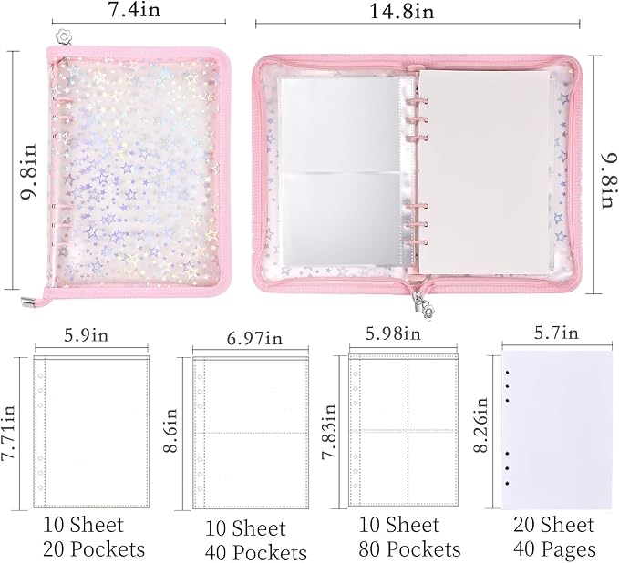 MUDOR 4 in 1 Sticker Storage Organizer, Binder - Image 2