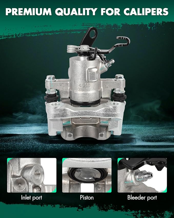 SCITOO Rear Right Brake Caliper With Bracket 19B6651 Compatible For Audi For A3 2010-2013,For Volkswagen For Type 1 2013-2019,For Volkswagen For Golf 2011,For Volkswagen For Jetta 2012-2018