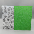 3D Plastic Embossing Folder Template Christmas Diverse Snowflakes Texture 5x7 by Unknown