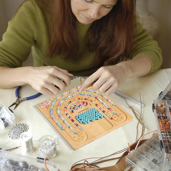 Petoysoso Bamboo Bead Board for Jewelry Making - Image 6