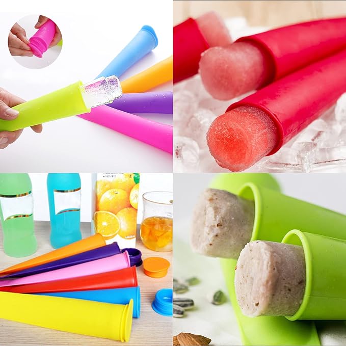 8 PCS Popsicles Molds, Reusable Multi Colors Popsicle Maker - Image 8