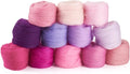 FASHEWELRY 2.12 oz Wool Roving for Needle Felting Kit 12 Colors Felting Wool by FASHEWELRY