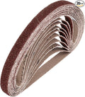 HARFINGTON 1/2 x 18 Inch Sanding Belts, 20 Pcs 36 Grits Aluminum Oxide Abrasive Belt Sander File Belt for Woodworking, Metal Polishing, Knife Sharpener