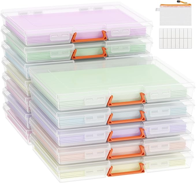 Lifewit 12 Pcs Board Game Storage Boxes, 12.2x10.6'' Paper Container by Lifewit