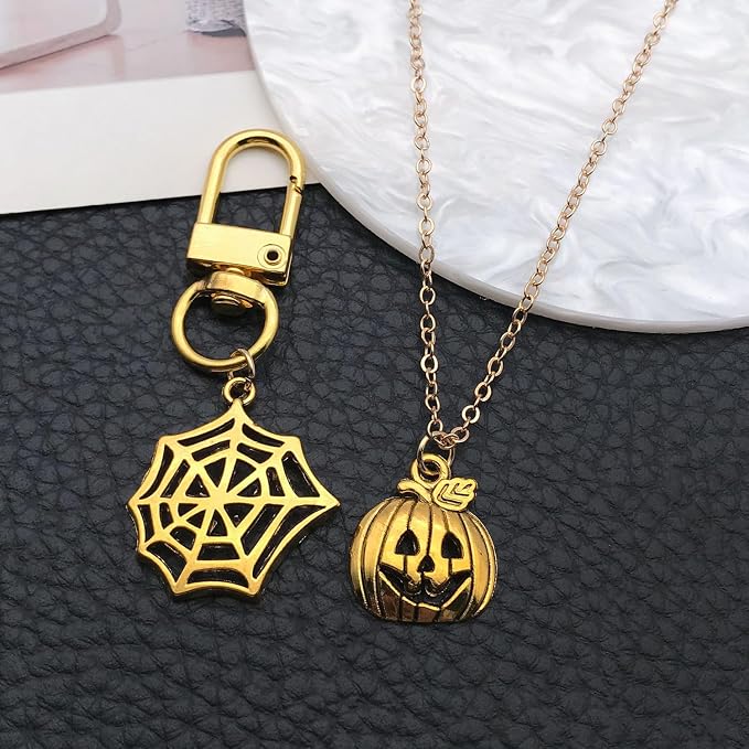 WOCRAFT 60pcs Antique Gold Halloween Bracelet Charms - Image 6