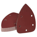 320 Grit Mouse Sander Sandpaper, Jamiikury 5 Hole Detail Sander Sandpaper Palm Sander Paper Mouse Sanding Pads Hook and Loop Sanding Sheets - Pack of 20