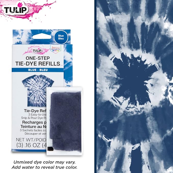 Tulip One-Step Tie-Dye Kit, 3 Fabric Dye Refill Packs - Image 4