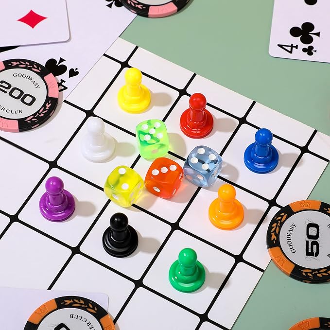 40 Pcs Multicolor Plastic Pawn Game Pieces - Image 7