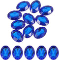 MECCANIXITY 10Pcs Acrylic Oval Gems 30x40 mm Flat Back Artificial Rhinestones by MECCANIXITY