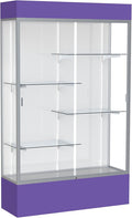 Waddell Spirit Lighted Floor Display Case, Satin Finish by WADDELL