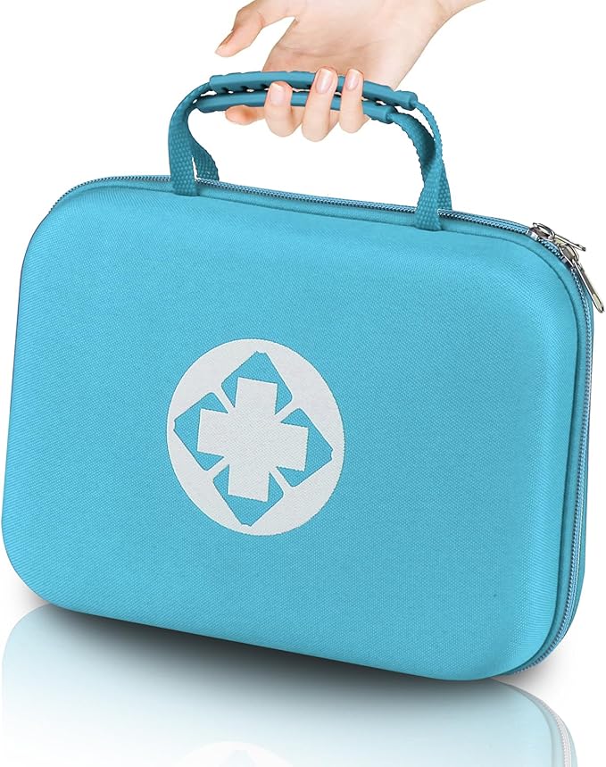 299Pcs Car First Aid Kit for Home Camping Travel Essentials First Aid Blue Bag Emegency Supplies Household Items for College Students YIDERBO