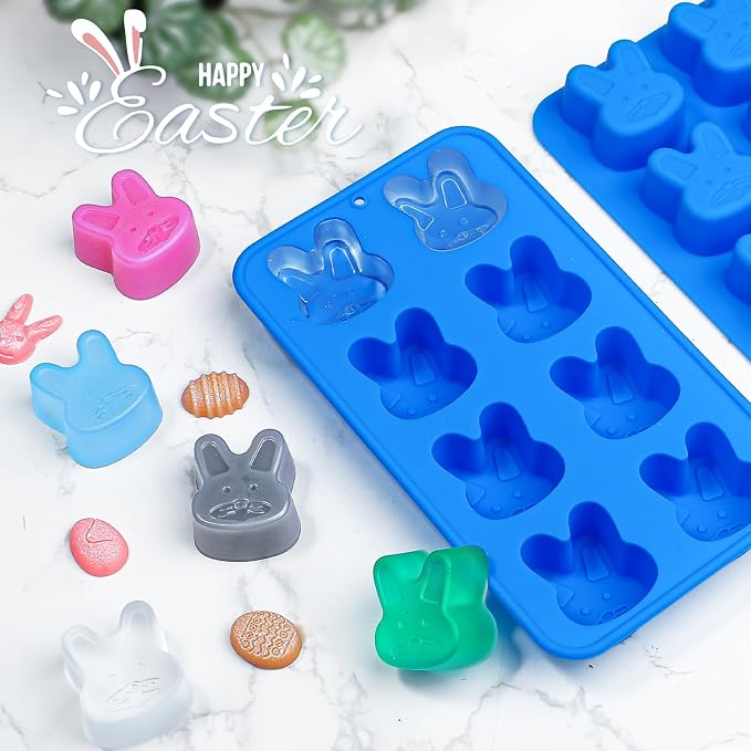 Webake Easter Bunny Ice Cube Molds, 8-Cavity Bunny Silicone Molds - Image 7