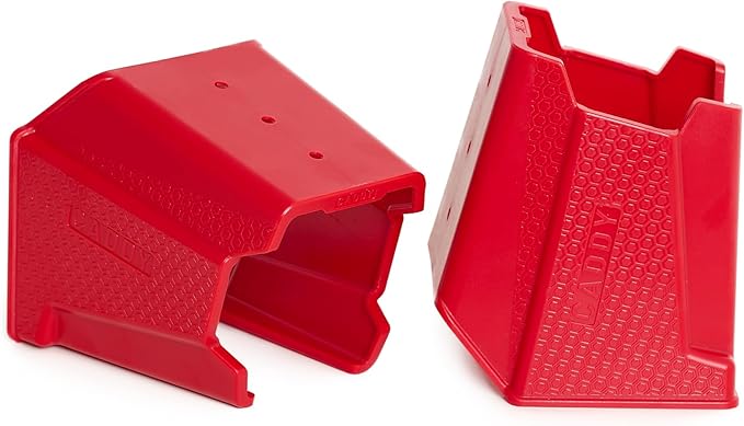 Drill Holder, Power Tool Organizer, Utility Storage Rack | Universal Wall Mount Cordless tools holder fits most drills like Milwaukee Drill (2-PACK) (Red)