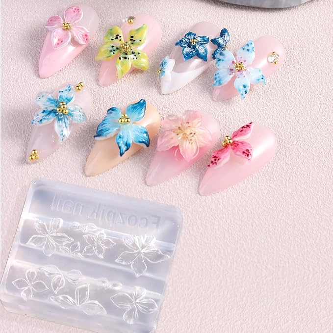 Fcozpjk Silicone Nail Art Molds - Image 6