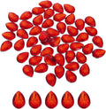 MECCANIXITY 50PCS Flat Back Acrylic Teardrop Gems 18x25mm Artificial Rhinestones by MECCANIXITY