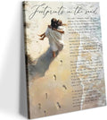 Jesus Footprints in the Sand Wall Art Jesus Holding Woman Painting Picture Wall by wallart
