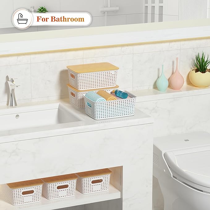 Ohmlove Plastic Storage Baskets - Image 6