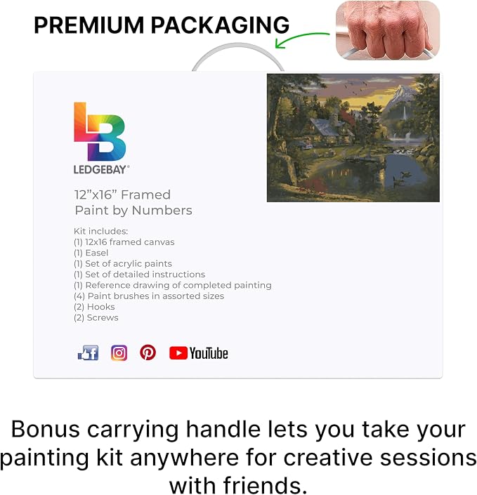 Ledgebay DIY Paint by Numbers Kit - Image 8