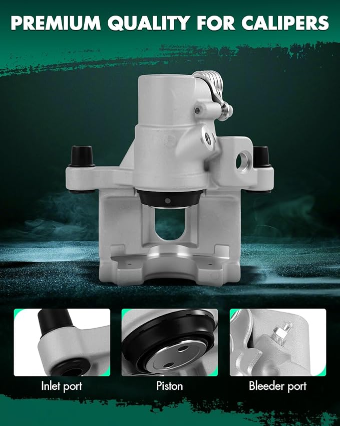 SCITOO 19-6284 Rear Left Driver Side Brake Caliper Fits For Ford For EcoSport 2018-2022,For Escape 2013-2016,For Focus 2012-2018,For Transit Connect 2014-2018, Without Bracket,1PC