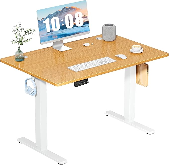 DUMOS 40 Inch Electric Standing Desk Height Adjustable, Sit to Stand Up by DumosLifestyle