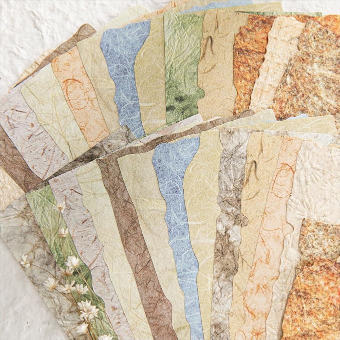 84 Sheets Small Textured Scrapbook Paper and 3D Embossed Collage Paper - Image 2