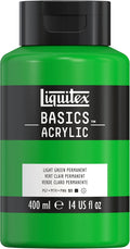 Liquitex BASICS Acrylic Paint, 400ml Bottle, Light Green Permanent by Liquitex