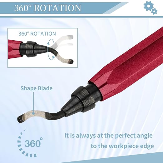 Deburring Tool with 12 High Speed Steel Blades, Deburring Tool 3D Printing - Image 3